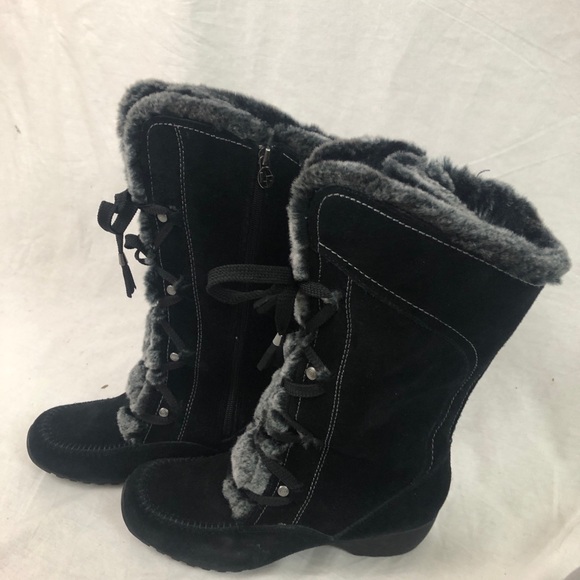zip up fur lined boots